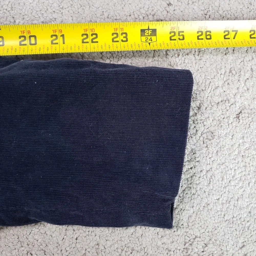 VTG Y2K J Crew Blazer Jacket Men S Navy Corduroy Sport Coat Academia Professor‎